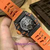 Richar Miller Handgelenk mechanisch neue Uhren Chronograph Rm1103 Freizeit Luxus Herren Mechanik Business Automatik Orange Carbon Fiber Tape Designer Highq Pyj