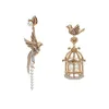 MASW – boucles d'oreilles asymétriques en forme d'oiseau pour femmes et filles, Design Original, bijoux de luxe, à la mode, cadeau de fête, 240401