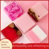 Handgemaakte soap rose essentiële serie handgemaakte gezicht wasbad Moisturerende oliebesturing Gezichtszeep Y240401