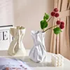 Vases Nordic Home Decor Sac Vase Creative Céramique Fleur Moderne Salon Bureau Ornements De Bureau Accessoires De Bureau