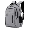 Plecak o dużej pojemności plecaki laptopa 156 Oxford Black Solid High School Bags Teen College Boy Gril Student 240323