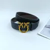 Designer Swallow Belt för kvinnor Fashion Gold Silver Womens Belts Justerbara bälten för män Designerbredd 3,5 cm 3,8 cm