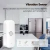 Kontroll Tuya Smart Vibration Sensor Zigbee Door Window Break Break Burglar Detection Smart Home Security Alarm System Smart Life App Control