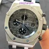 Male AP Wrist Watch Royal Oak Offshore Series Swiss Male Automatic Mechanical Watch 42mm Precision Steel Date Display Timing Function Waterproof Night Light