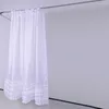 Shower Curtains Thicken White Lace Curtain Bathroom Hanging Waterproof Mildewproof Polyester Bath With Metal Hooks