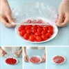 Disposable Dinnerware 300pcs Storage Covers Home Foods Freshing Seal Elastic Plastic Wrap Refrigerator Fresh Keeping Saver Bag Kitchen