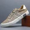 Casual Schuhe 2024 Für Männer Leinwand Mode Frühjahr Sommer Atmungsaktive Leichte Flache Trend Mann Faulenzer SS24102