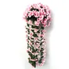 装飾的な花1PC人工花魔法のバスケットシミュレーションバイオレットウォールバレンタインデーの結婚式のために現実的
