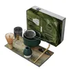 Set di stoviglie 4/7 pezzi/set di ciotola per miscele matcha set di tè con kit di bambù Whisk Scoop Regalo CERIMONY CINEDIO CINESA CINESA CINEDIO