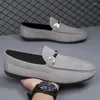 Casual Shoes Men Driving Peas Designer Brand Suede Footwear Leather Luxury Moccasins Black Loafers Sneaker Flats Lazy Boat Men