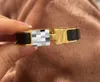 2024 pulseira de aço inoxidável pulseira de ouro moda jóias homens e mulheres pulseiras presentes de casamento 17cm 19cm