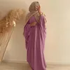エスニック服2024ラマダンキマーサウバヤサウジアラビアイスラムイスラムドレス祈りの祈りの服女性のためのアフリカのドレスケバヤローブフェム