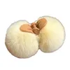 Accessori per capelli Pelliccia sintetica Piccolo artiglio Palla a doppia faccia Morbido pom Tornante Clip P Copricapo Ragazze Fluffy K4V2 Consegna a goccia Baby Kids Mate Otesz