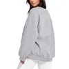 Женские толстовки Love Lemons, большой свитшот для женщин, флисовый повседневный пуловер с длинными рукавами и круглым вырезом, осень 2024, модный женский топ на молнии
