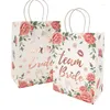 Wrap Prezent 5pcs Bride Tribe Paper Paper Bag na przyjęcie weselne prysznicowe zapasy kurwa