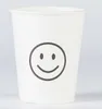 Disposable Cups Straws Paper Simple Household Use Large Thickened Antileakage Office Tea Cup