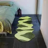 Mattor oregelbundna långform mjuk tuftande mattor sängkläder absorberande fluffig tuftad matta golvmattor filt non-halk mattdekoration