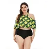 Women's Swimwear Bikini 2024 Woman Clothes Swimsuit Ladies 2 Pieces Lemon Female Set Thongs Elegant To Brazil Plus Size Beach Wear