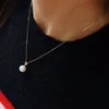 Pendant Necklaces Natural Akoya Seawater Pearl Necklace Pearly Beautif Beads Fl And Round Simple Style Fashion Light Luxury Jewelry Dr Dhwan