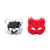 Party Supplies Halloween Face Mask Half Animal Cosplay Costume Accessory Mardi Gras för Festival Night Club Prom Birthday