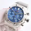 Watch Wristwatches Mechanical 38Mm Automatique Chronograph Luxe Designers Steel 26715 Montre AAAA Mens 7750 Watches Movement 348 montredeluxe