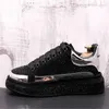 Casual Shoes Rhinestone Luxury Designer Sneakers For Men Punk Hip Hop Platform Trainers Chaussure Homme A6