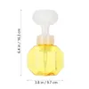 Liquid Soap Dispenser Press Bottle Flower Sparkling Travel Skincare Tools For Face Cream Foaming Clean Subject Petg Foamer Device Cup