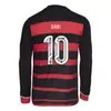 2024 25 Flamengo Mens Long Sleeve 축구 유니폼 Gabi Pedro de Arrascaeta L.Araujo Fabricio B. Everton Goncalves 홈 풋볼 셔츠