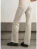 Dżinsy damskie wysoko w stroju mikro-flare 2024 Autumn and Winter Classic Dams Solid Color Dżinsowe spodnie