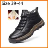 Stövlar Xiaomi Men's Winter Ankle Boots Snow Men Boots Waterproof Outdoor Sports Shoes Warm Plush Work Men's Rubber Black Size 3944