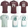 2024 Mexique CHICHARITO Maillots de football pour hommes H. LOZANO A. GUARDADO Domicile Vêtements d'entraînement R. JIMENEZ Maillot de football de l'équipe nationale Version des fans