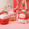 MOLANG fraise lapin boîte aveugle jouets mystère mystère Misteriosa Surprise Figure Kawaii modèle filles cadeau d'anniversaire 240325