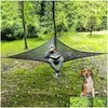 Hammocks Outdoor Garden Survival Triangle Slee Hanging Tourist Portable For Cam Equipment Supplies Net Network Leisure 240325 Drop D Dhme7