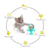 Behandla läckande kattleksak interaktiv roterbar hjulleksak för katter kattungar hundar husdjursprodukter tillbehör