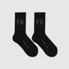 Socks Hosiery Trendy brand FOG double line ESS high street letter rich and noble men and womens pure cotton mid length socks seasonal trend sports socks