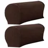 Krzesło Covers 2PCS Pomocny sofa ochraniacza ramion przeciwpoślizgowych jasny kolor ozdobny