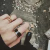 Klassieke hete verkopende 925 sterling zilveren zwarte en witte keramische ring voor dames eenvoudig modemerk luxe paar sieraden romantisch paar ring maten 5 tot 11