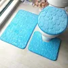 Tapetes de banho Poliéster 1 conjunto durável à prova de choque tampa de tampa de vaso sanitário sem odor para quarto