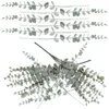 Dekorativa blommor 1 set simulerad eukalyptus stam imiterad bladfestival prop falska grönska dekor