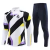 2024 2025 Tracksuit Camisetas de Soccer Jersey Training Suit Ferran Pedri 23/24/25 Barcelonas Half Zip Men and Kid Set Barca Football Tracksuit Outfit tröja uniform