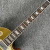 Guitarra elétrica personalizada, corpo dourado, escala de jacarandá, 3 interruptores, 3 captadores, frete grátis
