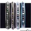 Kettenarmband Bohemian Single Layer Color Crystal Handgewebte Kette Damen Seil Drop Delivery Otisn