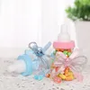 Cadeau cadeau 12pcs rose bébé douche dragées boîte de bonbons baptême pour les invités sexe révéler naissance anniversaire fille garçon né biberon