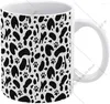 Tassen, Dalmatiner-Muster, Keramiktassen, lustige Kaffeetasse, personalisierte Teetrinktasse mit Griff, für Männer und Frauen, Geschenk