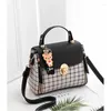 Sacs à bandoulière Fashion Plaid Sac pour femme Paquet diagonal Bandbody Niche Design Petit carré