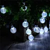 LED Strings 20/30/50 Solar Crystal Ball Bulb String Lights Outdoor Garlands Fairy for Party Wedding Garden Christmas Decoration YQ240401