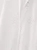 Женские блузки 2024, милая модная вышивка, полый топ, ретро рубашка с длинным рукавом, уникальная