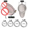 Stainless Steel Mesh Male Chastity Device Smooth and Light Cock Cage Sex Toys for Men Penis Lock Adult Game