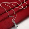 Ожерелья-подвески из стерлингового серебра 925 пробы, 18 дюймов, ожерелье с каплей воды/слезкой/дождевой каплей для женщин, модные свадебные украшения, подарок