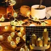 LEDストリングスモールディスコボールクリスマス雰囲気ライトフラッシングストリング電球寮を飾るINSビーズUSBランプYQ240401
